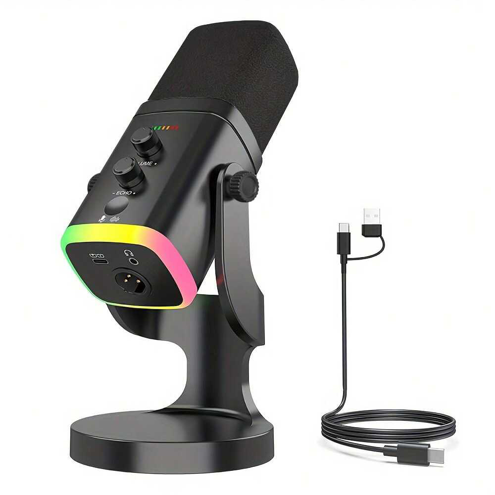 Pc Gaming Youtuber - Dynamisches XLR/USB-Mikrofon für Streaming und Gaming,
