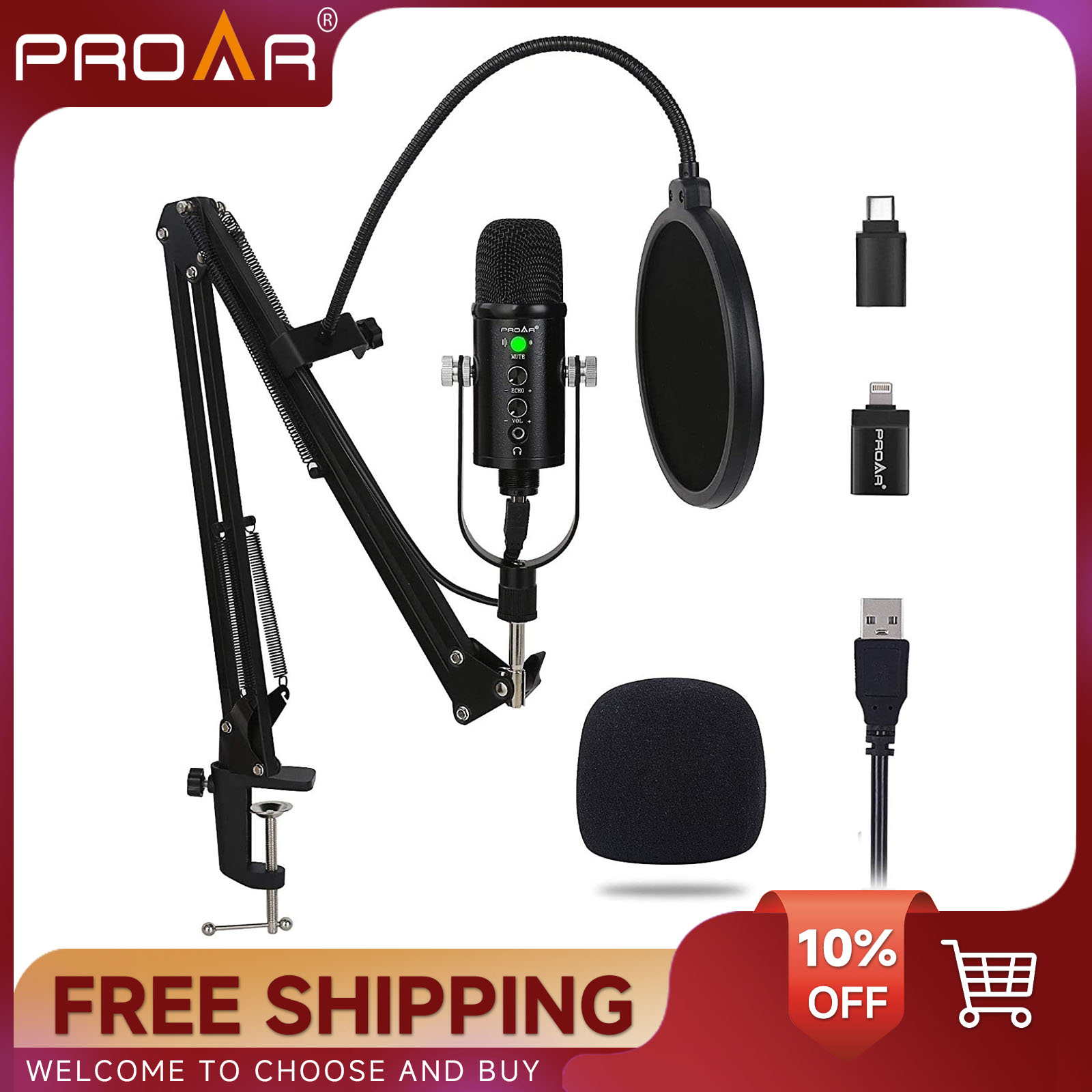 Pc Gaming Youtuber - BM86 USB-Kondensatormikrofon PC Gaming Podcast Streaming