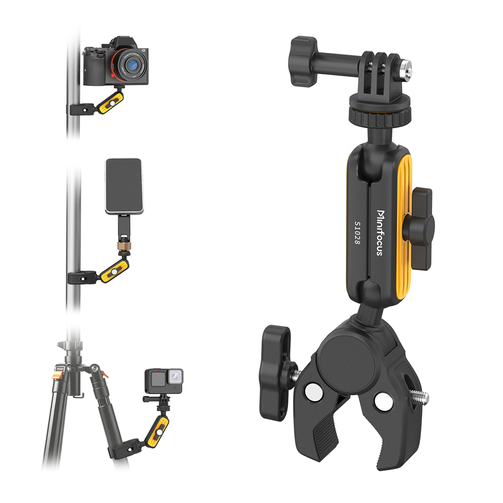 Dual Monitor Arm - Super-Klemme mit 360°-Drehung ° Doppel-Kugelkopf Magic