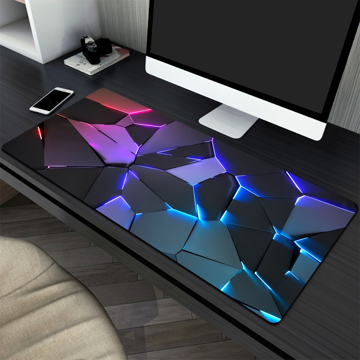Rgb Mousepad - Line Geometry RGB-Mauspad, großes Mauspad, 400