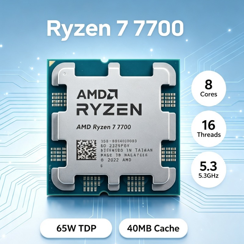 Pc Gaming Amd Ryzen 7 - AM5-Sockel Gaming-Desktop-CPU AMD Ryzen 7 7700