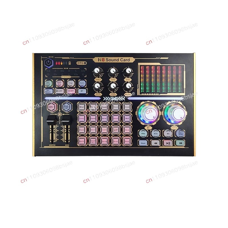 Sound Card Usb - GAX-N8 Heim-Mobiltelefon-Computer-Live-Soundkarte, englische Version, externe USB-Bluetooth-Soundkarte