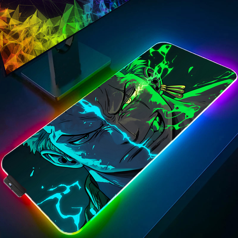 Pc Gaming Keyboard And Mouse - ONE PIECE Zoro Mauspad RGB Gaming