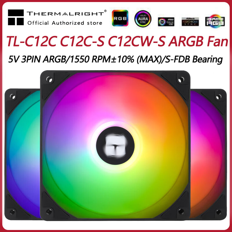 Argb Case Fan - Thermalright TL-C12C 3-in-1 120-mm-Lüfter, 5 V
