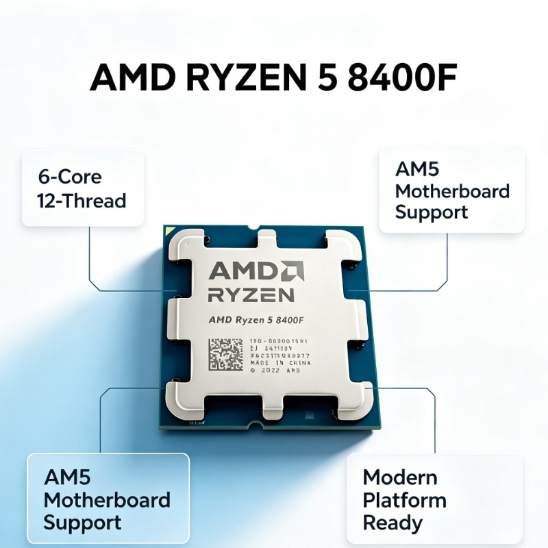 Amd Cpu Ryzen 5 - Ryzen 5 8400F AM5-Sockel Gaming-CPU 6-Kern