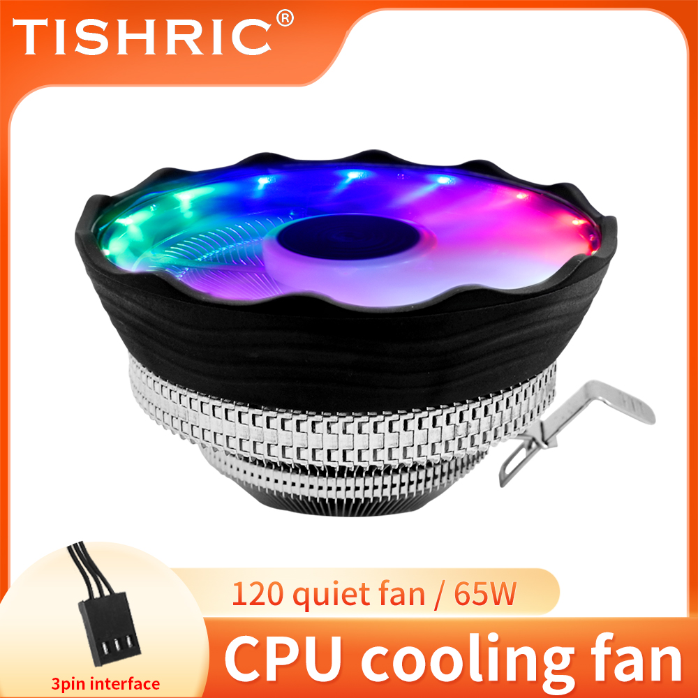 Argb Case Fan - TISHRIC CPU-Kühlerlüfter RGB PWM 3-poliger Computergehäuselüfter