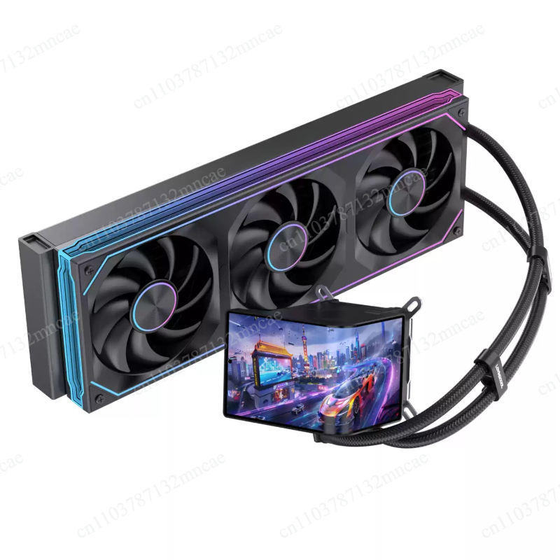 Argb Case Fan - 360-mm-Flüssigkeits-CPU-Kühler mit 6,67-Zoll-Bildschirm-Videoanzeige, ARGB-Lüftern zur Kühlung