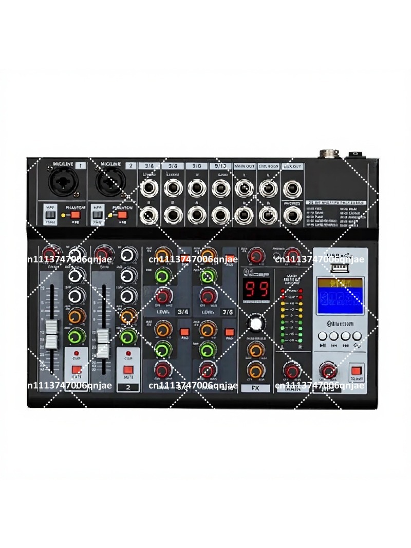 Sound Card Usb - Professioneller Audio-Mixer mit integrierter Soundkarte, Bluetooth