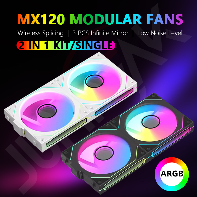 Argb Case Fan - Jumpeak mx120 240mm modularer drahtloser spleiß