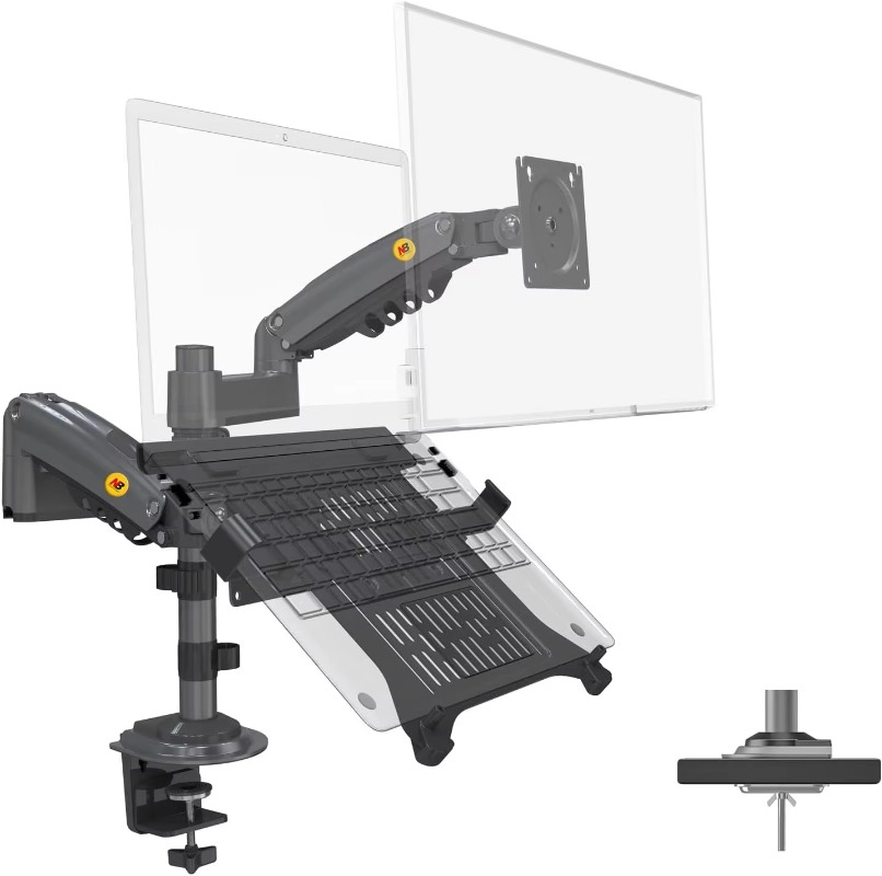 2-in-1-Kombinations-Laptophalt – Dual Monitor Arm Bewertung und Preis