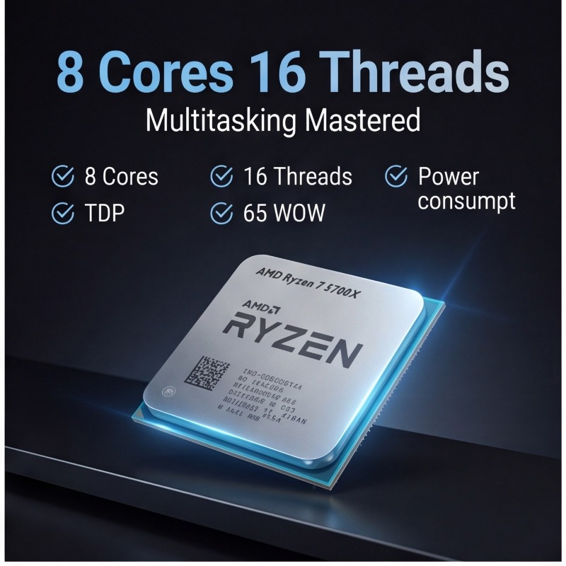 AMD Ryzen 7 5700X Prozessor fü – Pc Gaming Amd Ryzen 7 Bewertung und Preis