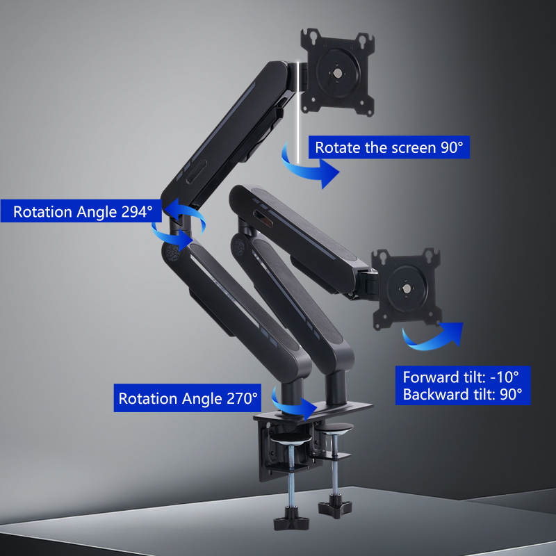 Neu eingetroffener Gasdruckfed – Dual Monitor Arm Bewertung und Preis