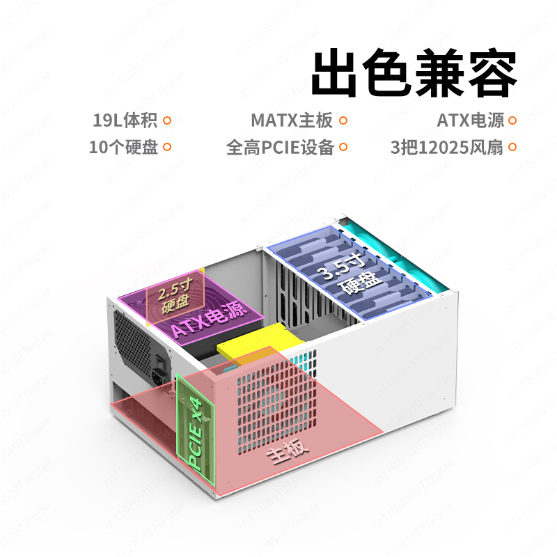 B8 8-Positionen-NAS-Gehäuse AT – Atx Power Supply Bewertung und Preis
