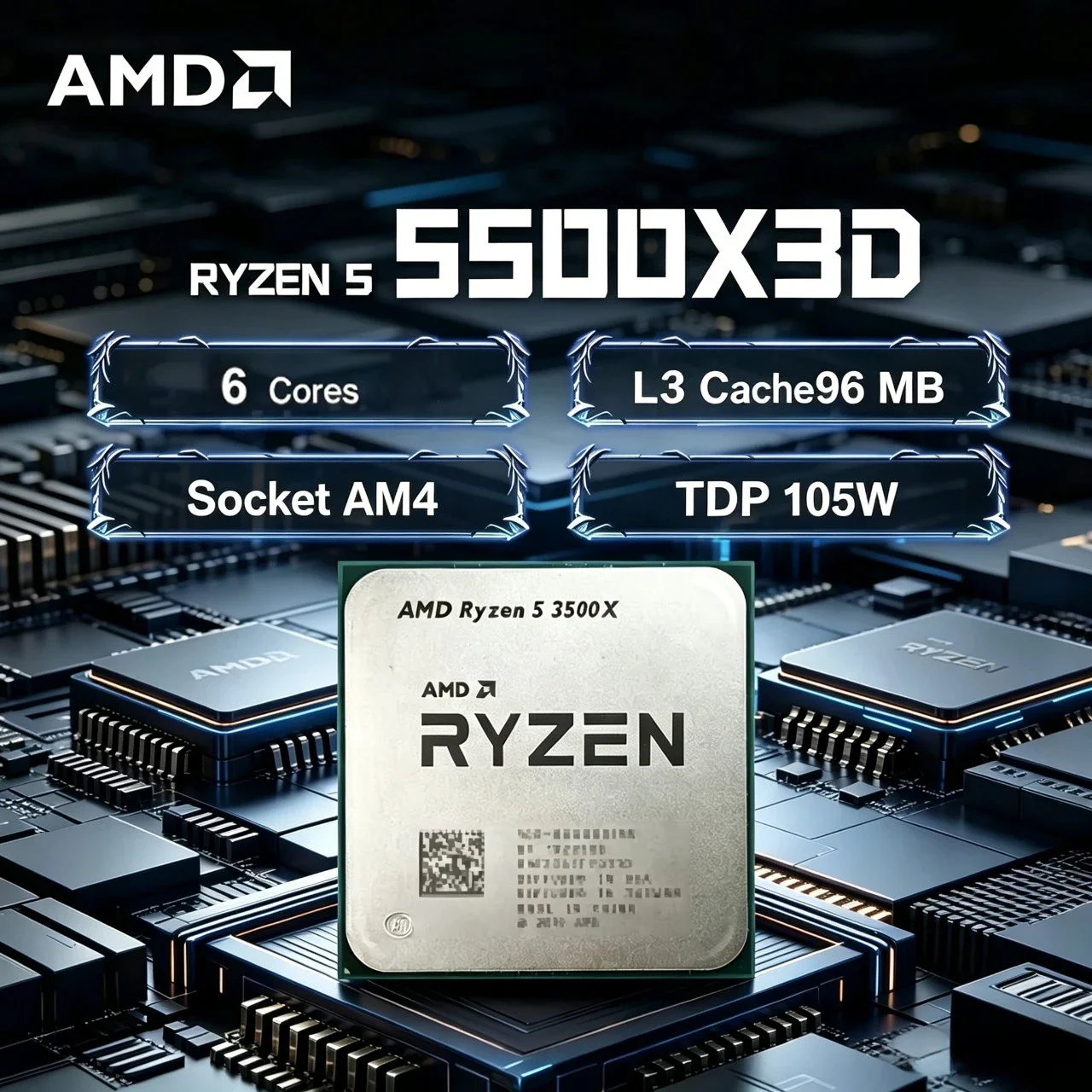 AMD Ryzen 5 5500X3D R5 5500X3D – Amd Cpu Ryzen 5 Bewertung und Preis
