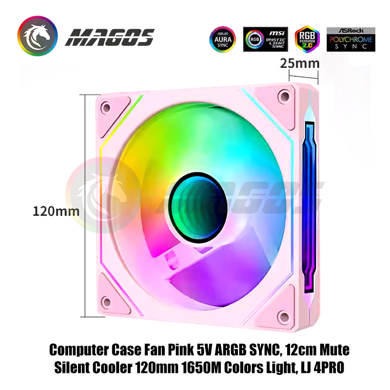 Computergehäuselüfter Pink 5V  – Argb Case Fan Bewertung und Preis