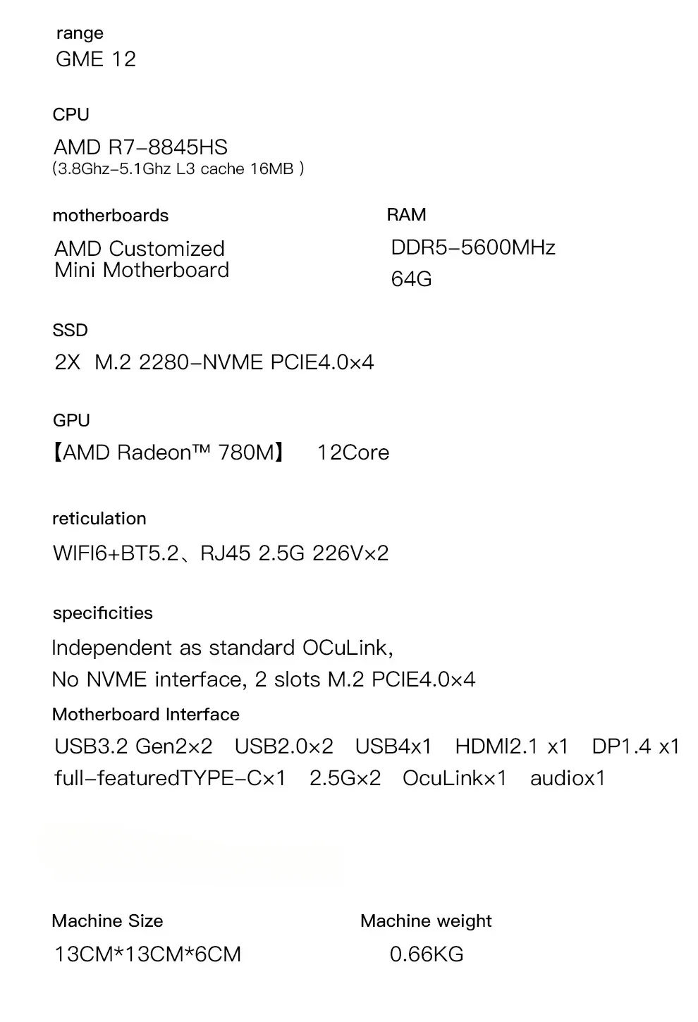 Aoostar GEM12 AMD Ryzen 7 8845 – Pc Gaming Amd Ryzen 7 Bewertung und Preis