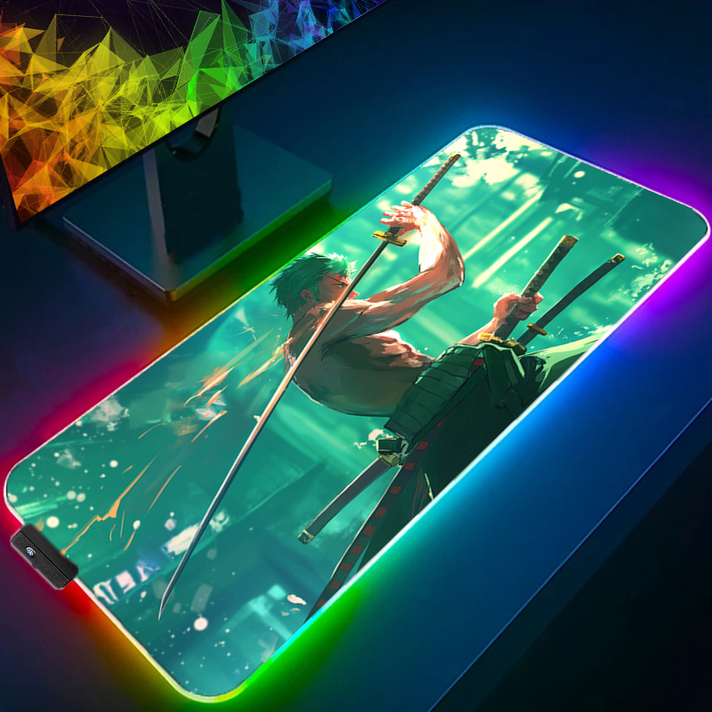 ONE PIECE Zoro Mauspad RGB Gam – Pc Gaming Keyboard And Mouse Bewertung und Preis