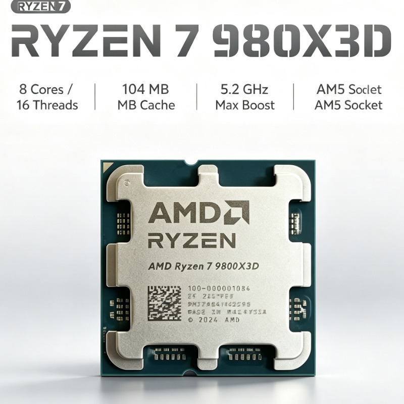 AMD Ryzen 7 9800X3D PC-Prozess – Pc Gaming Amd Ryzen 7 Bewertung und Preis