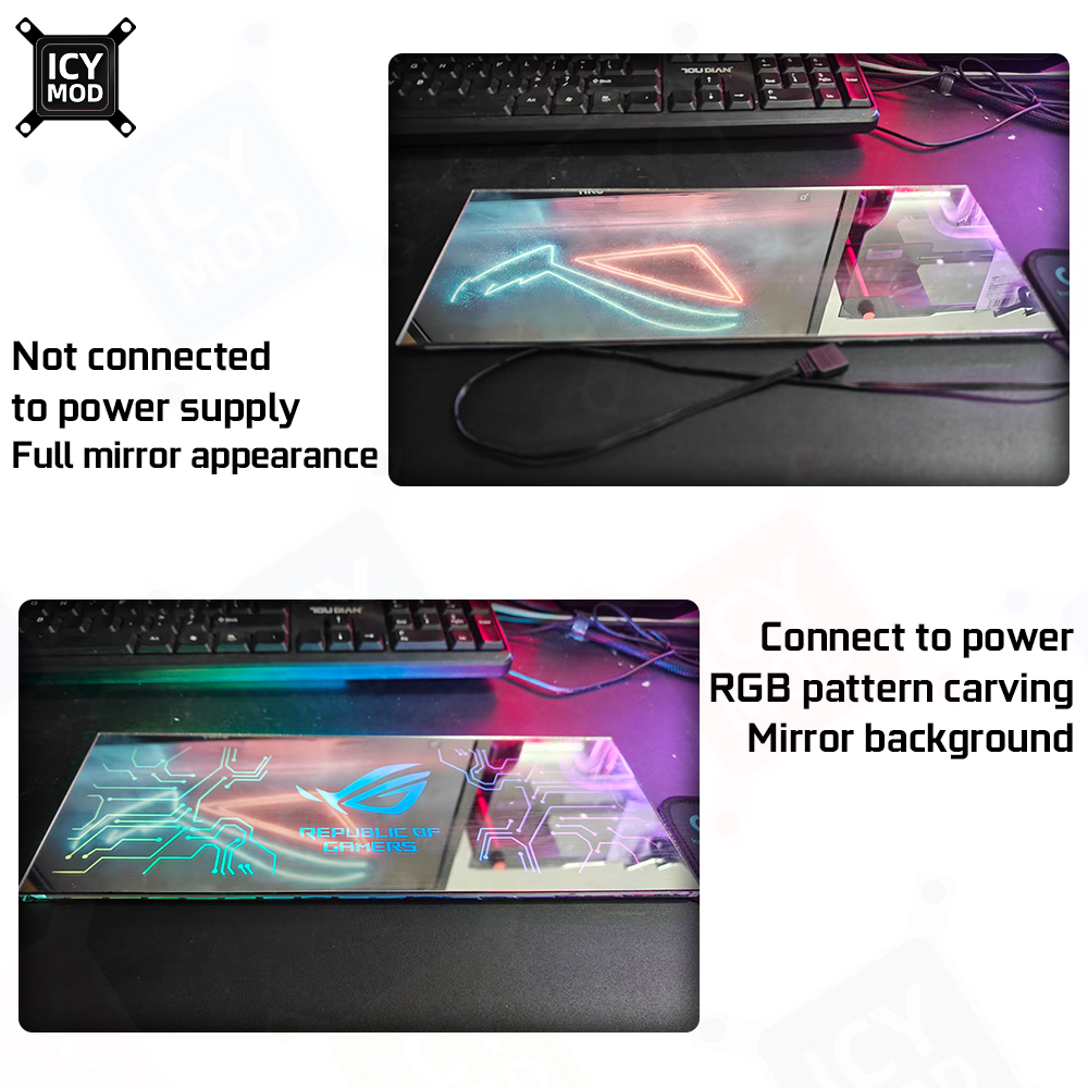 ICY MOD Spiegel RGB Beleuchtun – Pc Gaming Fullset Bewertung und Preis