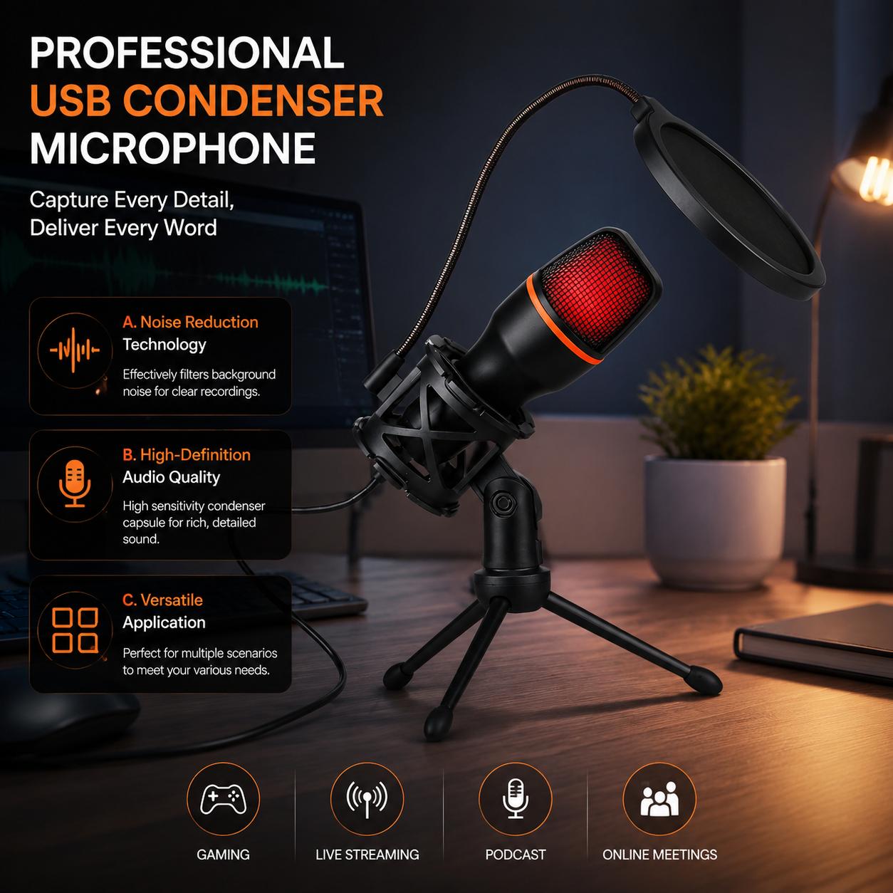 Professionelles Kondensatormik – Pc Gaming Youtuber Bewertung und Preis
