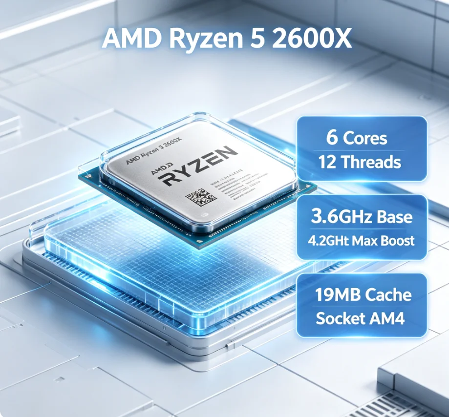 AMD Ryzen 5 2600X Desktop-CPU  – Amd Cpu Ryzen 5 Bewertung und Preis