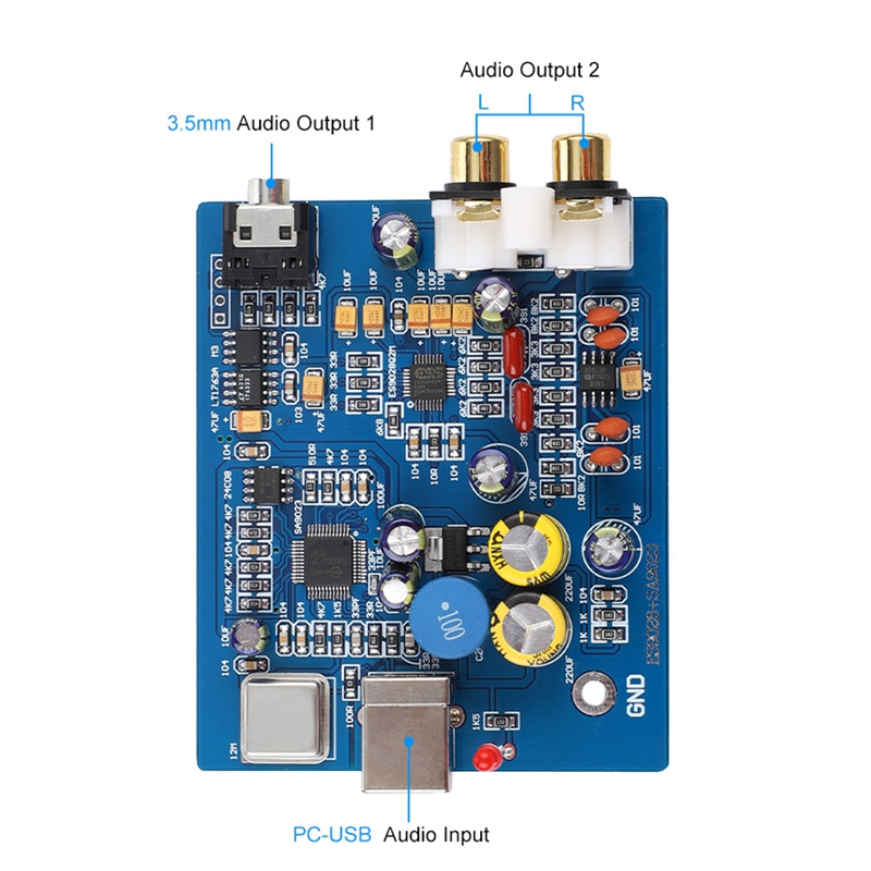 Mini-USB-Decoder-Board ES9028K – Sound Card Usb Bewertung und Preis