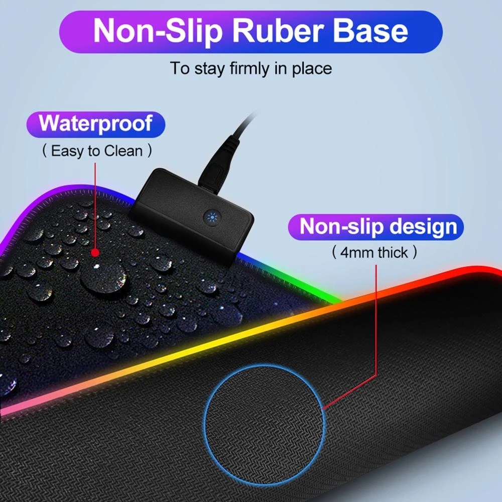 RGB-Gaming-Mauspad mit LED-Bel – Rgb Mousepad Bewertung und Preis